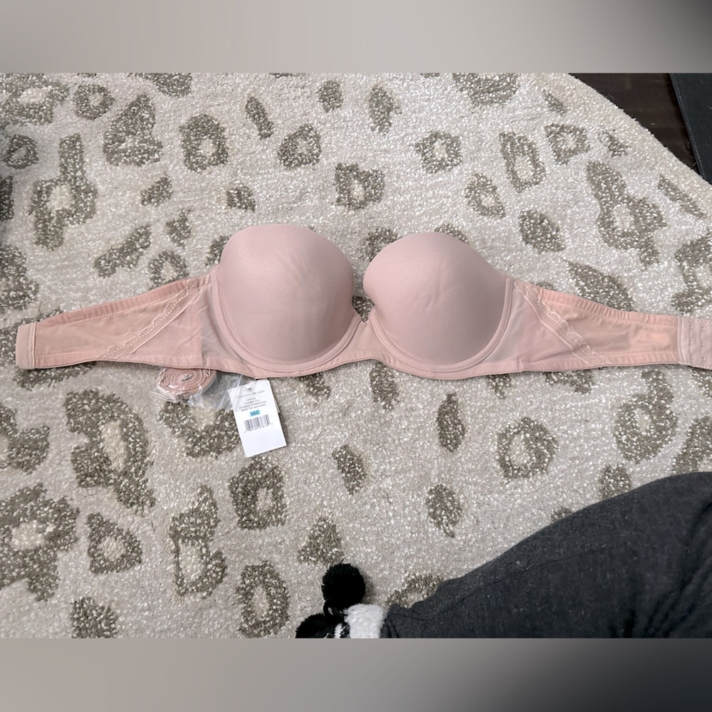 On Gossamer Nude Pink Strapless T-Shirt Bra